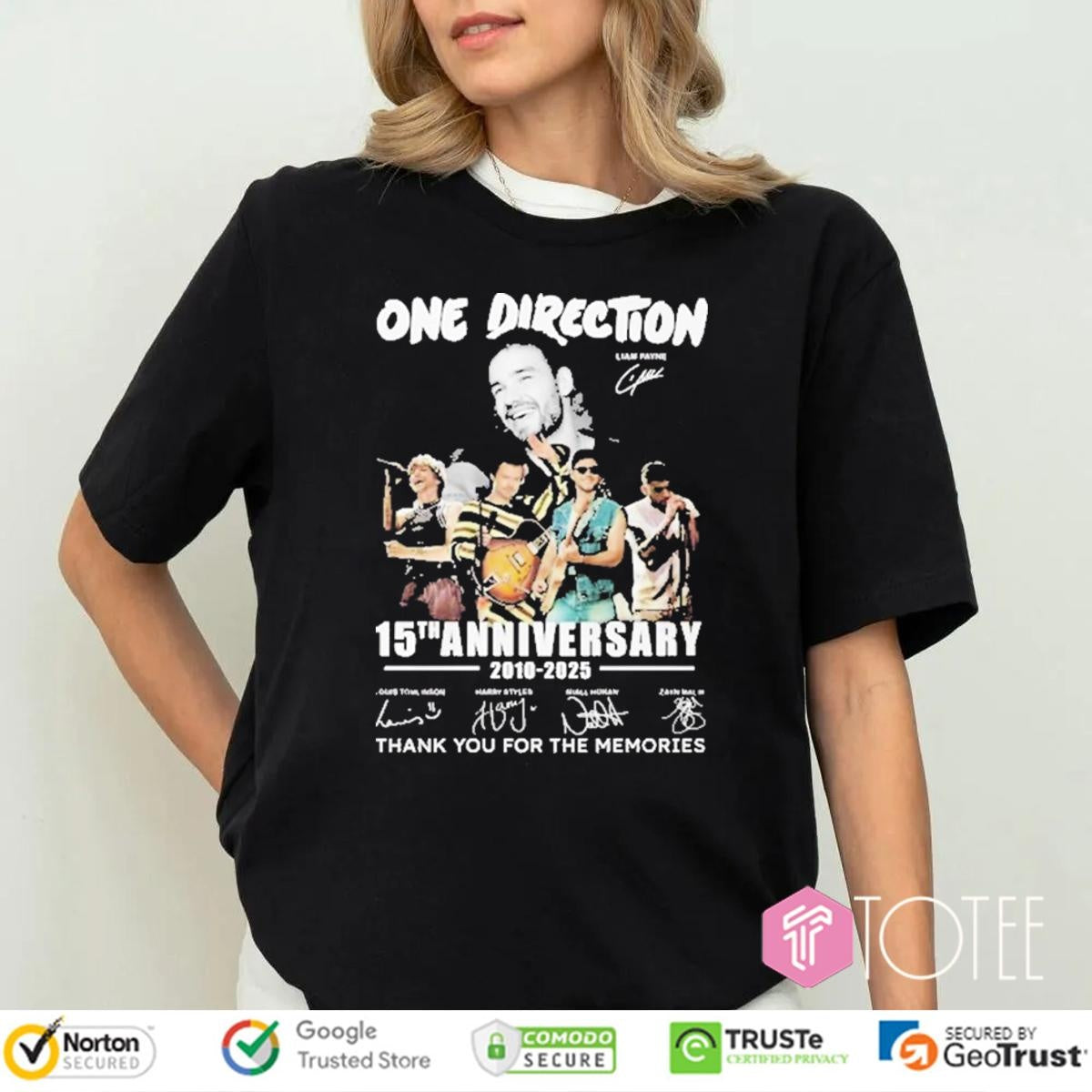 15Th Anniversary 2010-2025 One Direction Liam Payne Signatures T-shirt