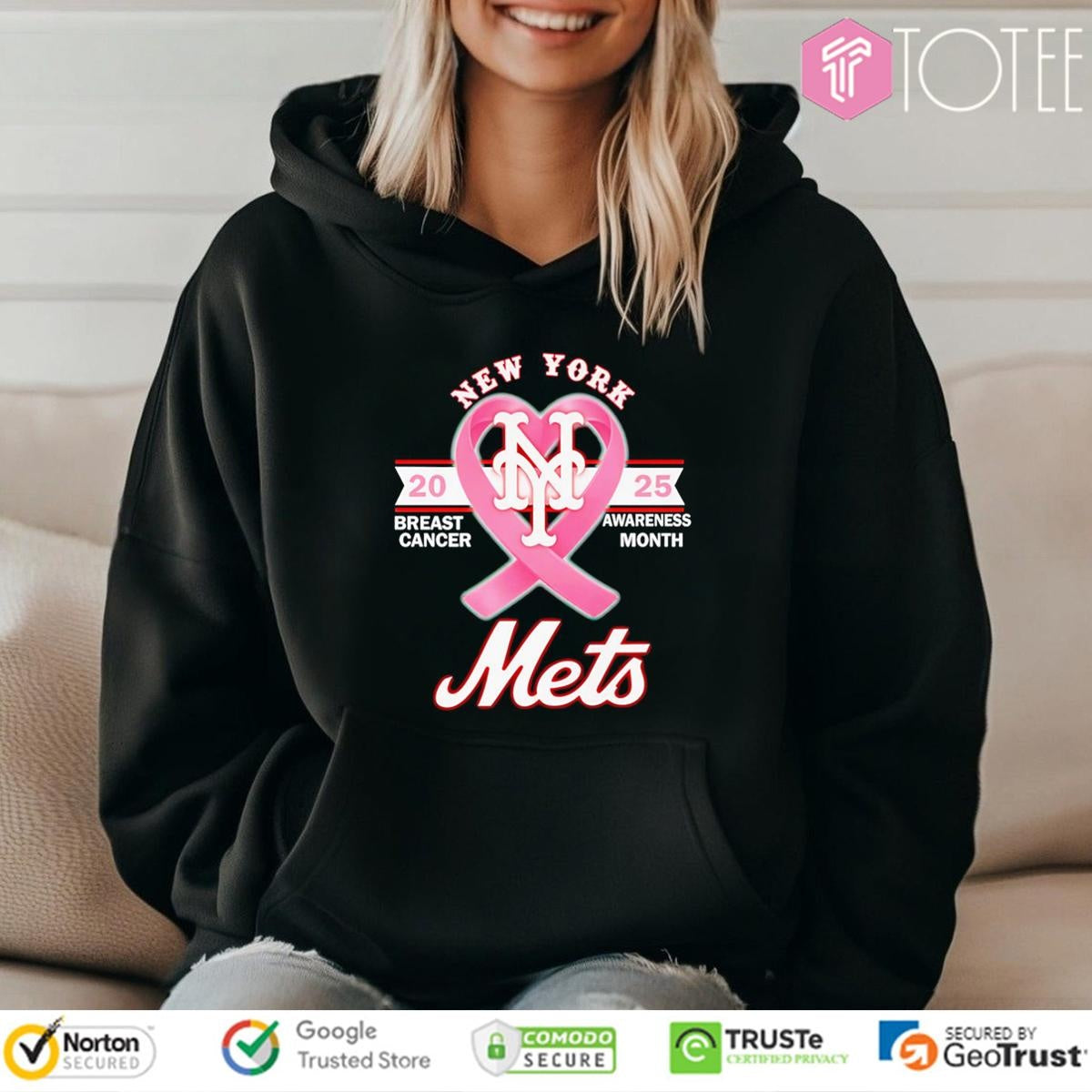 2025 Breast Cancer Awareness Month New York Mets Baseball T-shirt