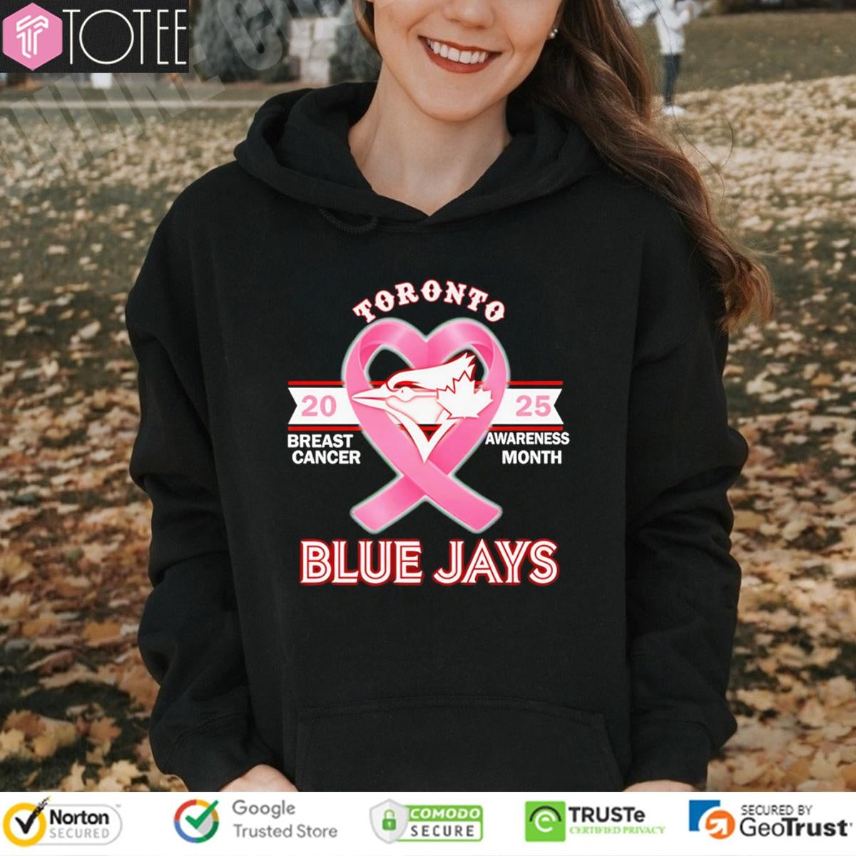 2025 Breast Cancer Awareness Month Toronto Blue Jays Baseball T-shirt