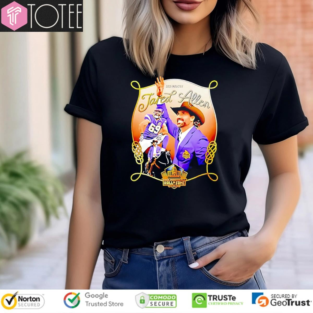 2025 Inductee Jared Allen Kevin O Connell Hall Of Fame T-shirt