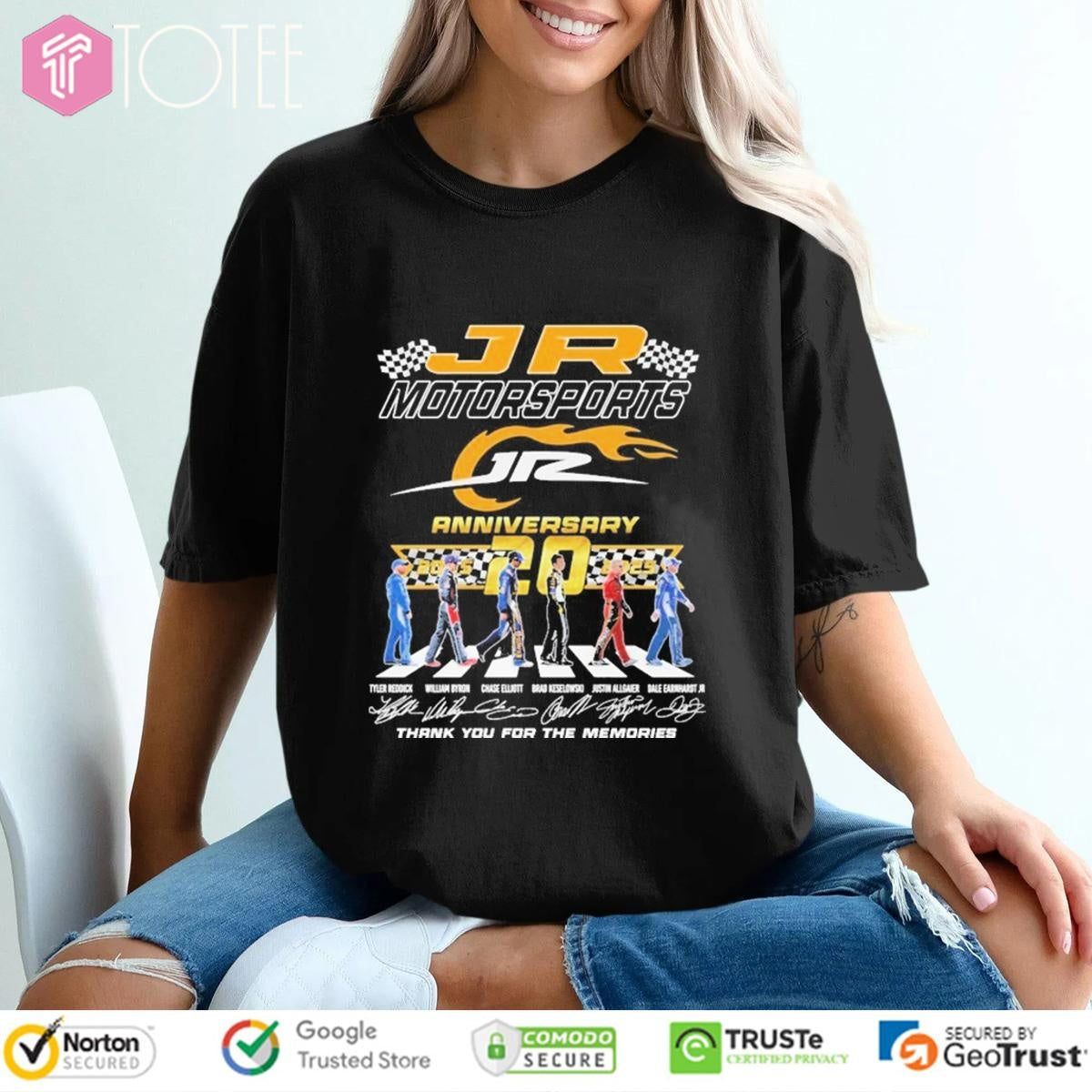 20Th Anniversary 2005-2025 Jr Motorsports Abbey Road Signatures T-shirt