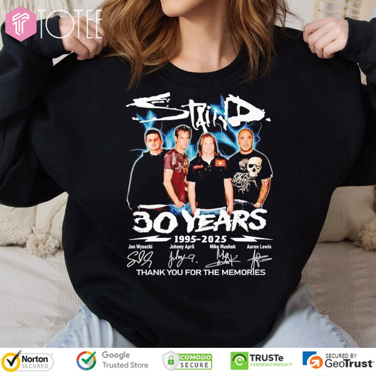 30 Years 1995-2025 Staind Signatures sweatshirt