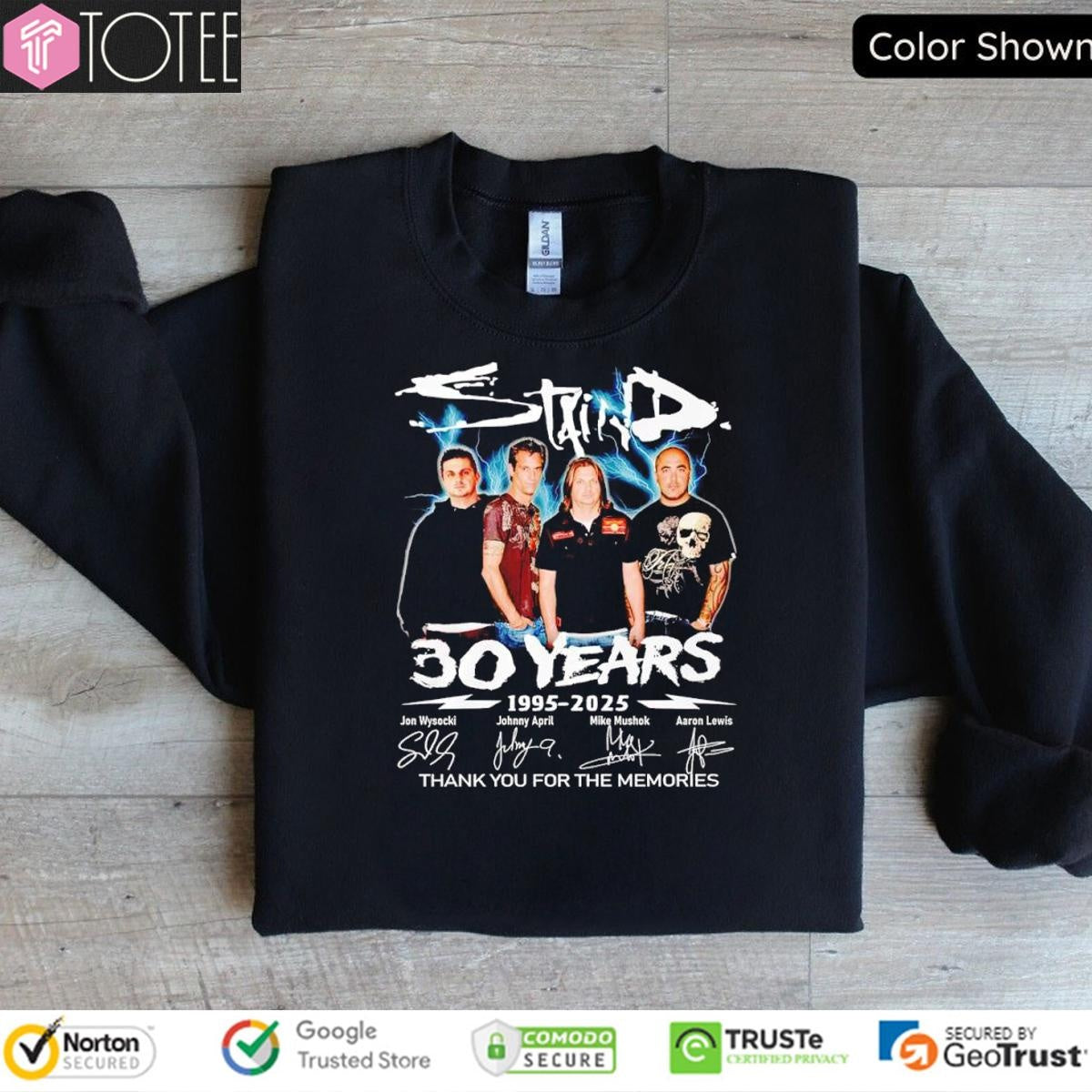 30 Years 1995-2025 Staind Signatures sweatshirt