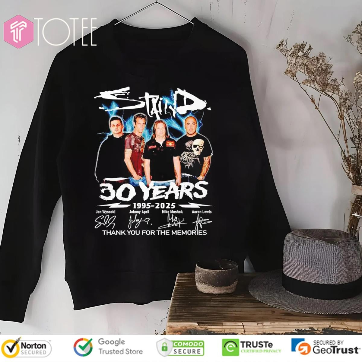 30 Years 1995-2025 Staind Signatures sweatshirt