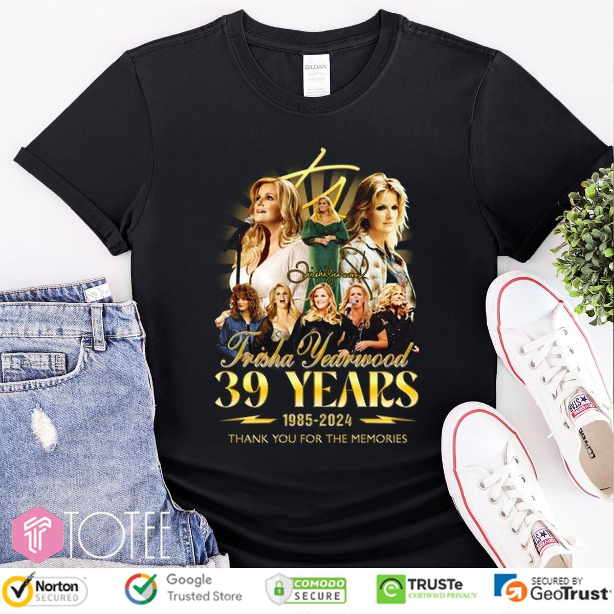 39 Years 1985-2024 Trisha Yearwood Signature T-shirt