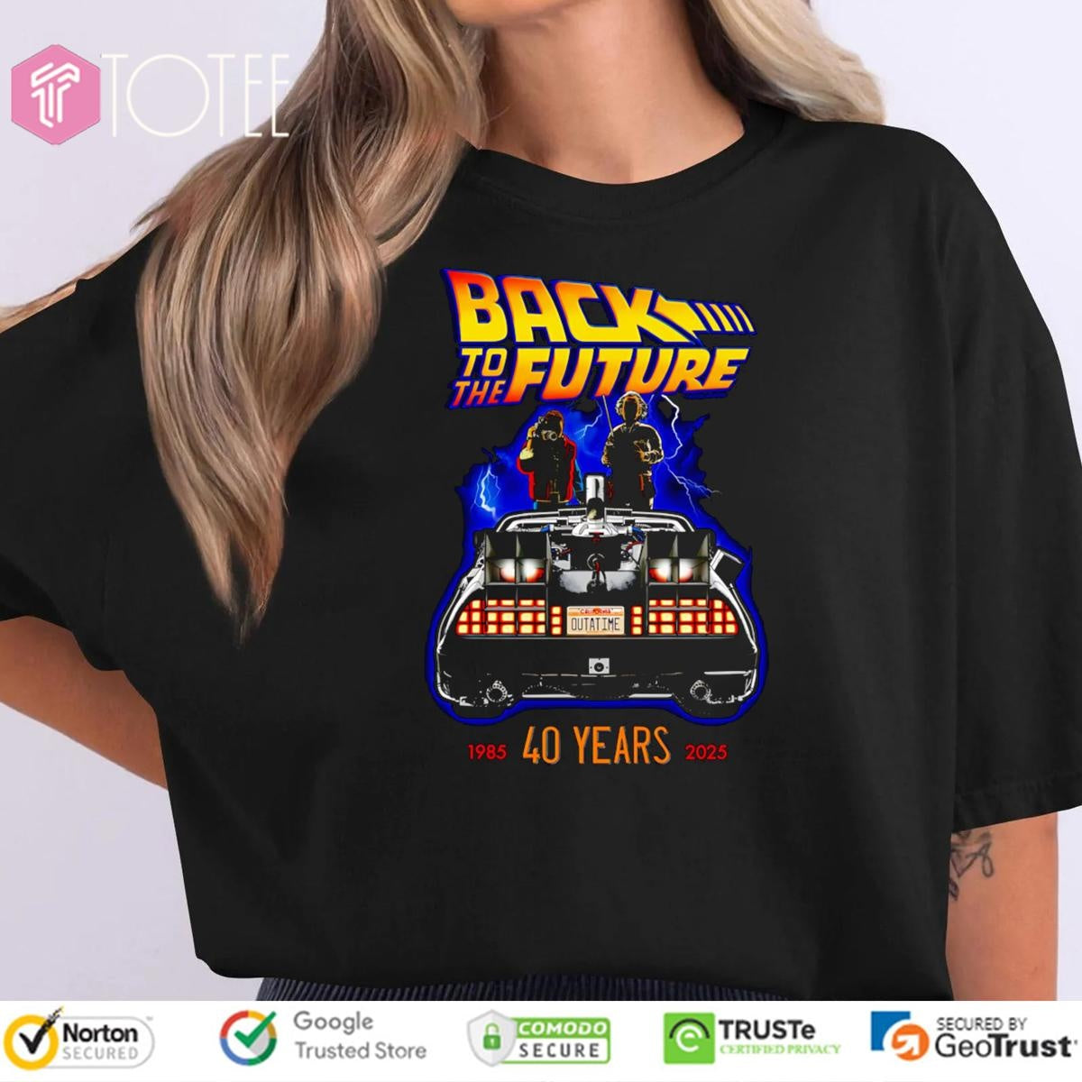 40 Years 1985-2025 Back To The Future Graphic T-shirt