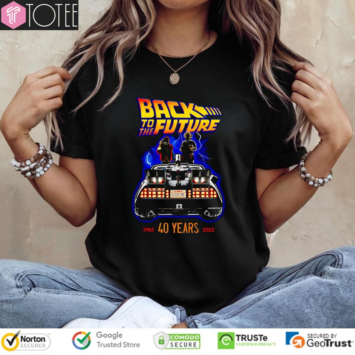 40 Years 1985-2025 Back To The Future Graphic T-shirt