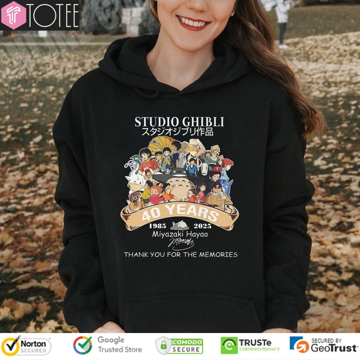 40 Years 1985–2025 Studio Ghibli Miyazaki Hayao Thank You For The Memories T-shirt