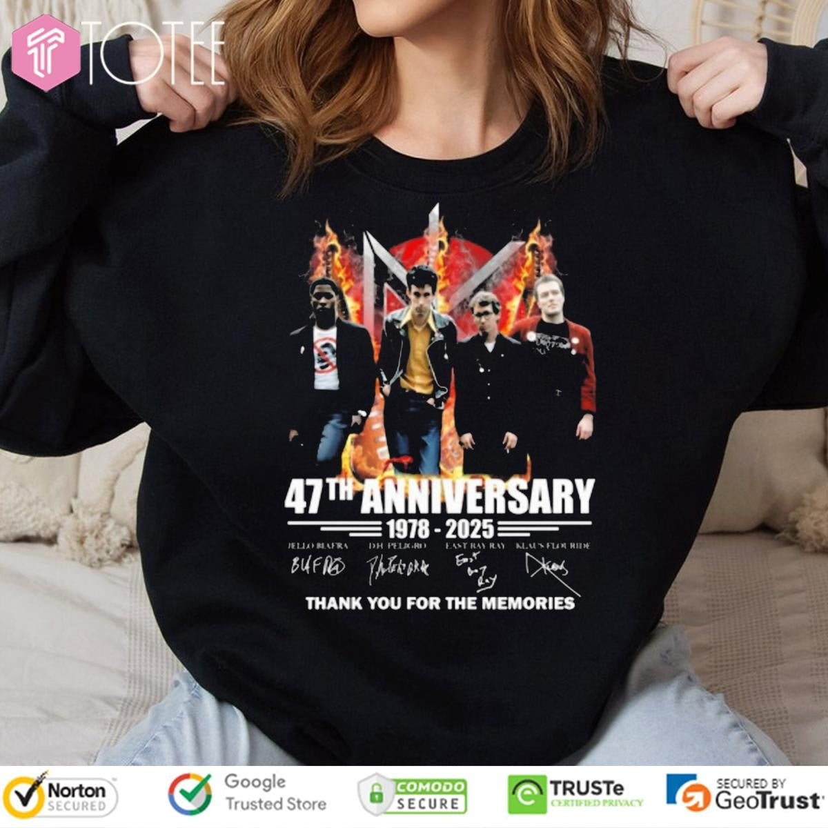 47Th Anniversary 1978-2025 Dead Kennedys Signatures sweatshirt