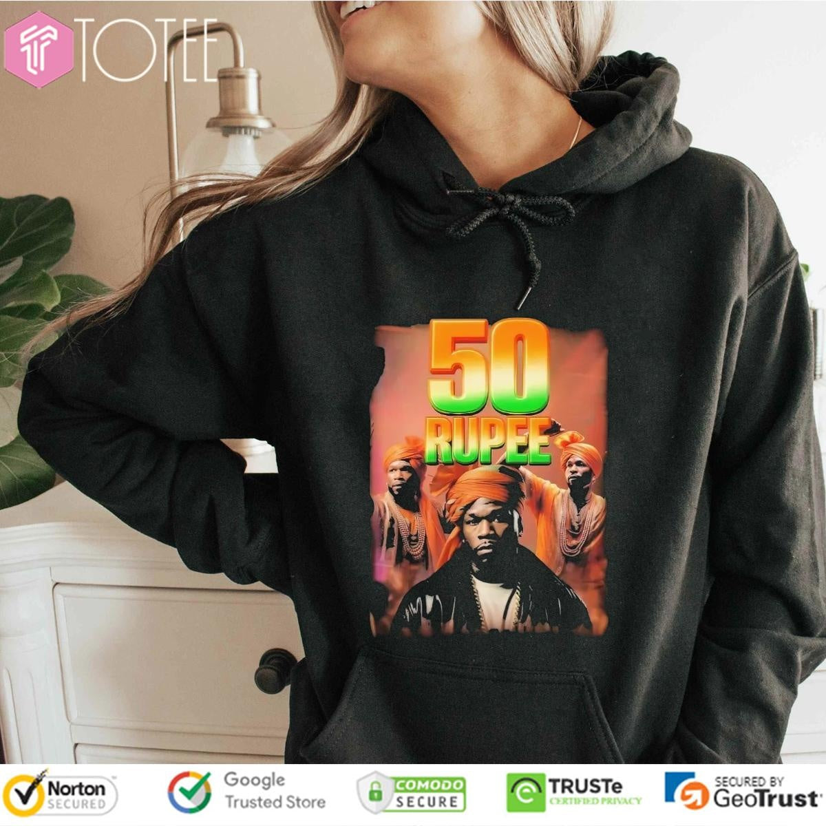 50 Cent Parody 50 Rupee India T-shirt