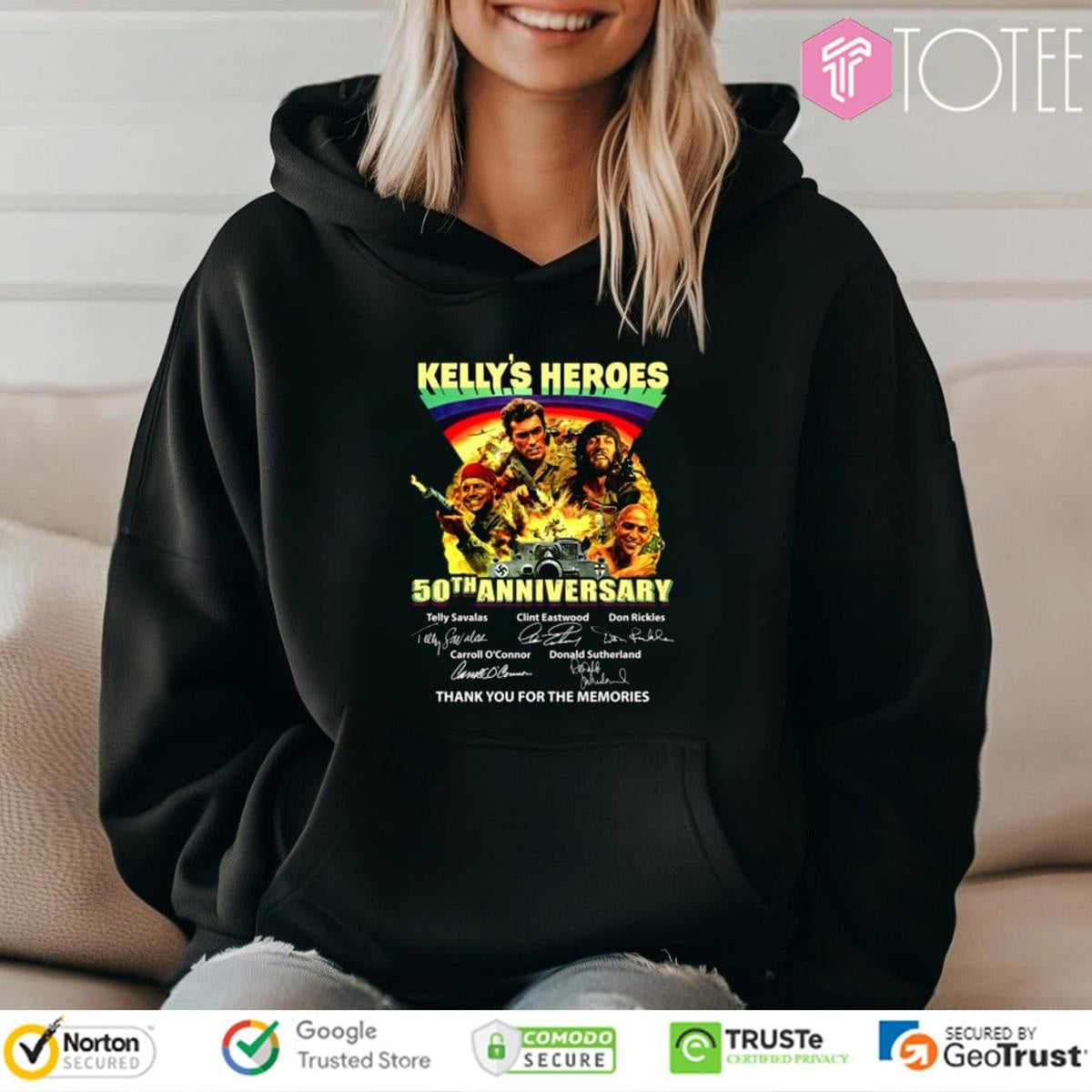 50Th Anniversary Kellys Heroes Signatures T-shirt
