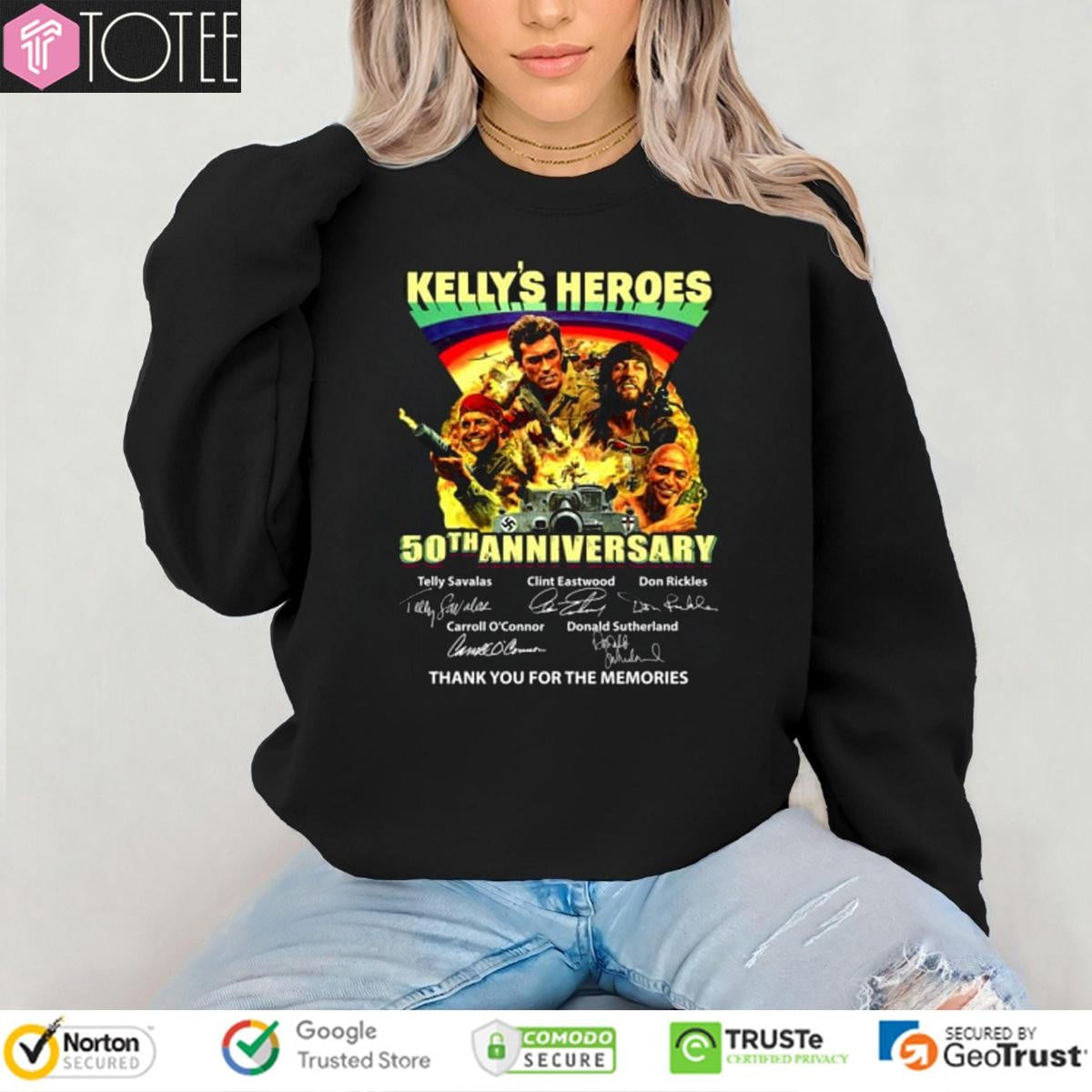 50Th Anniversary Kellys Heroes Signatures T-shirt