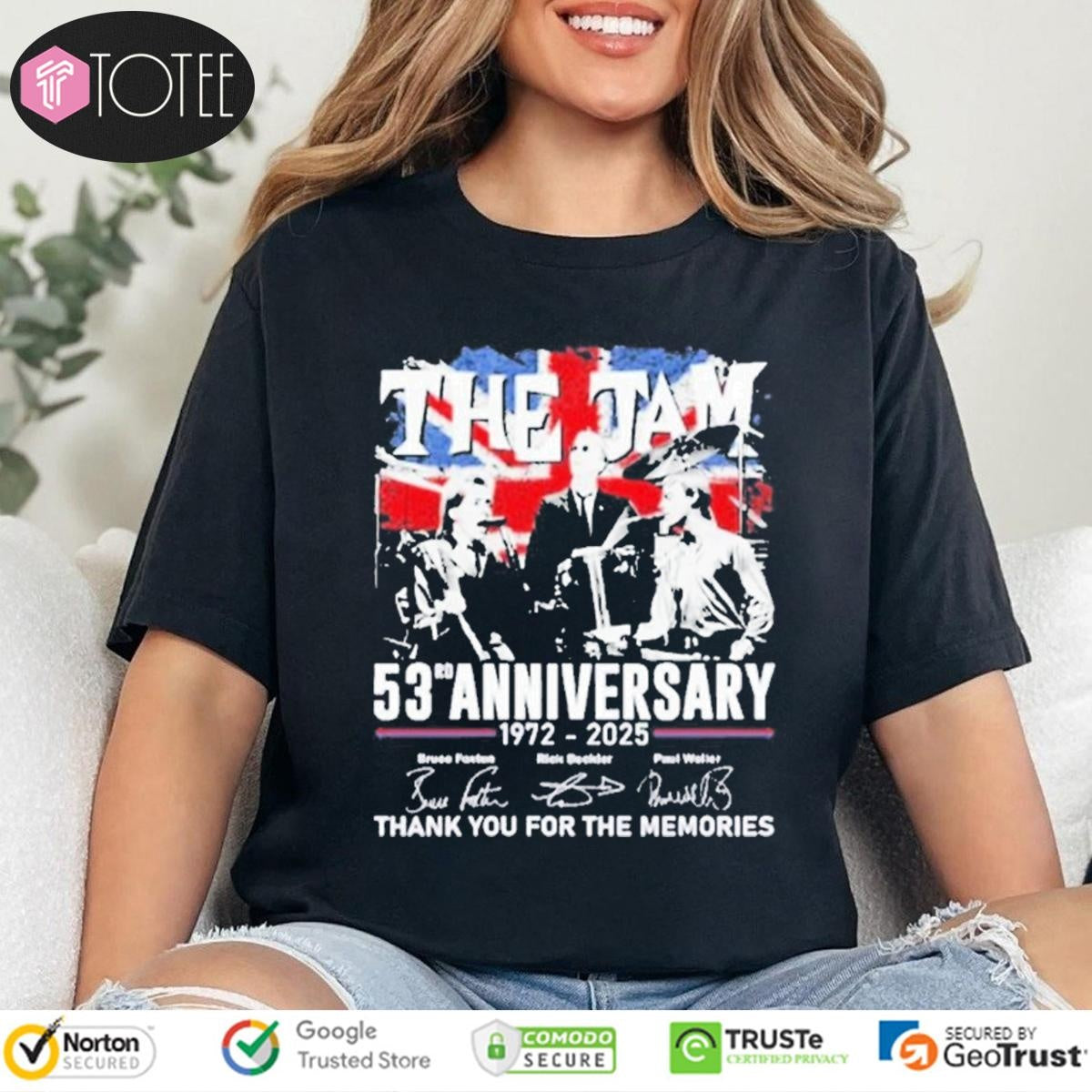 53Rd Anniversary 1972-2025 The Jam Signatures T-shirt