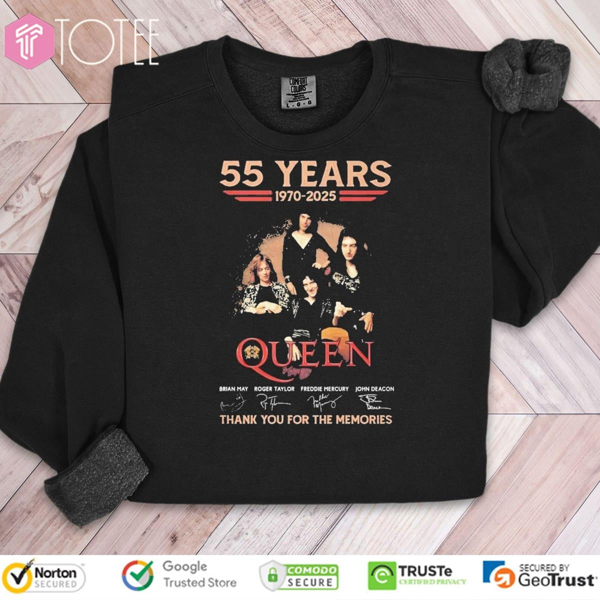 55 Years 1970-2025 Queen Signatures sweatshirt