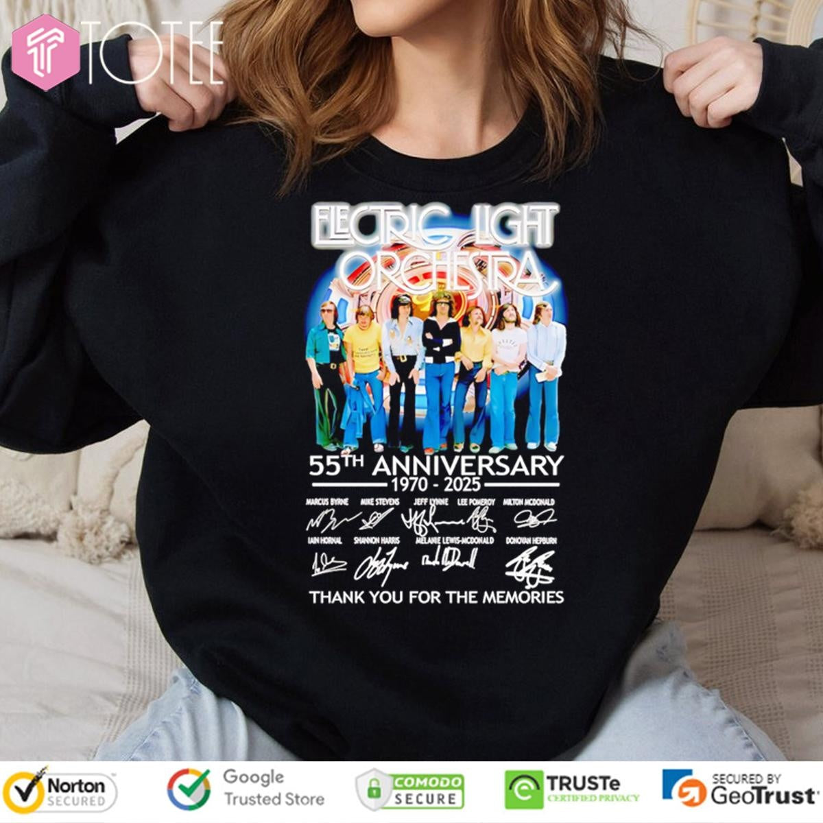 55Th Anniversary 1970-2025 Electric Light Orchestra Signatures T-shirt
