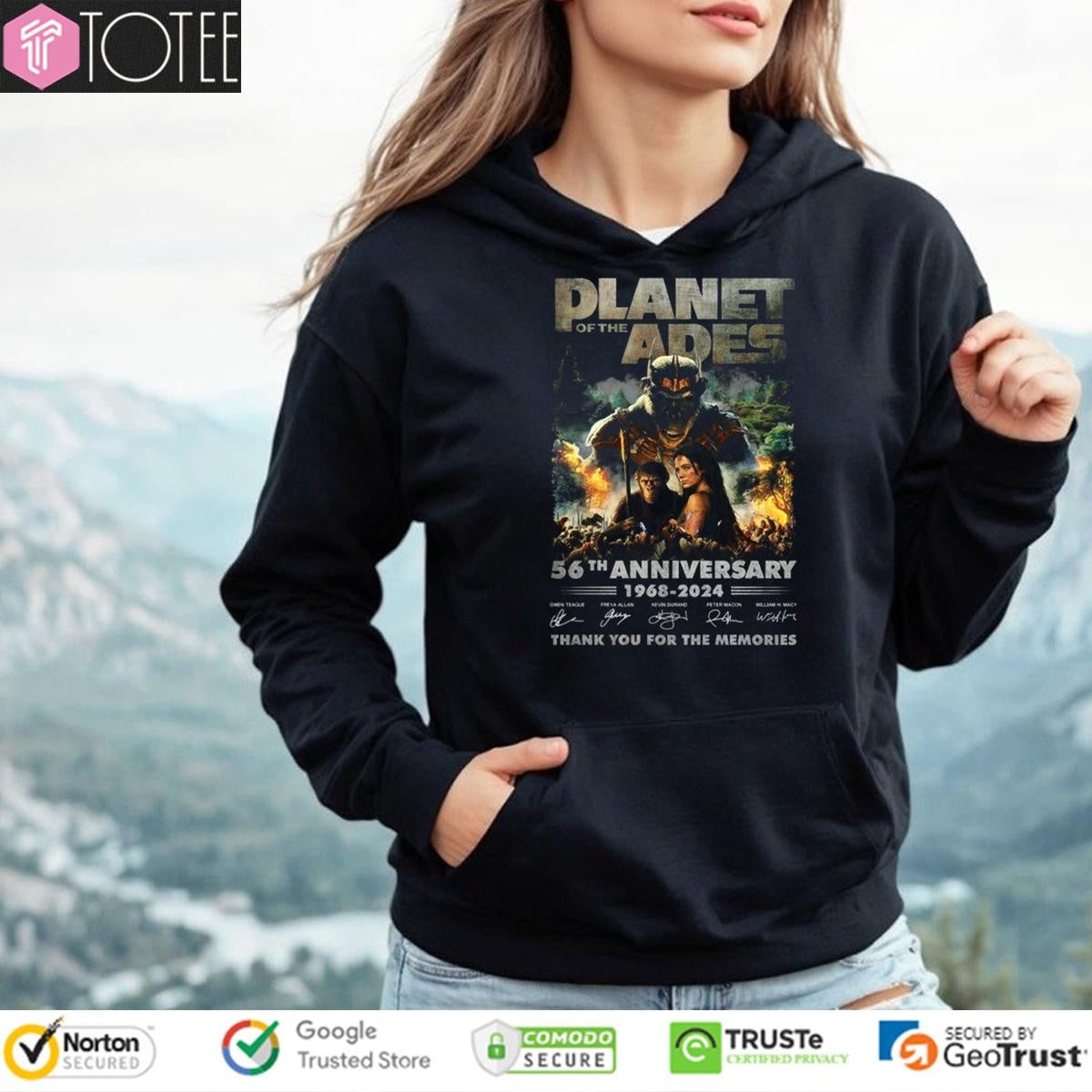56Th Anniversary 1968-2024 Planet Of The Apes Signatures T-shirt