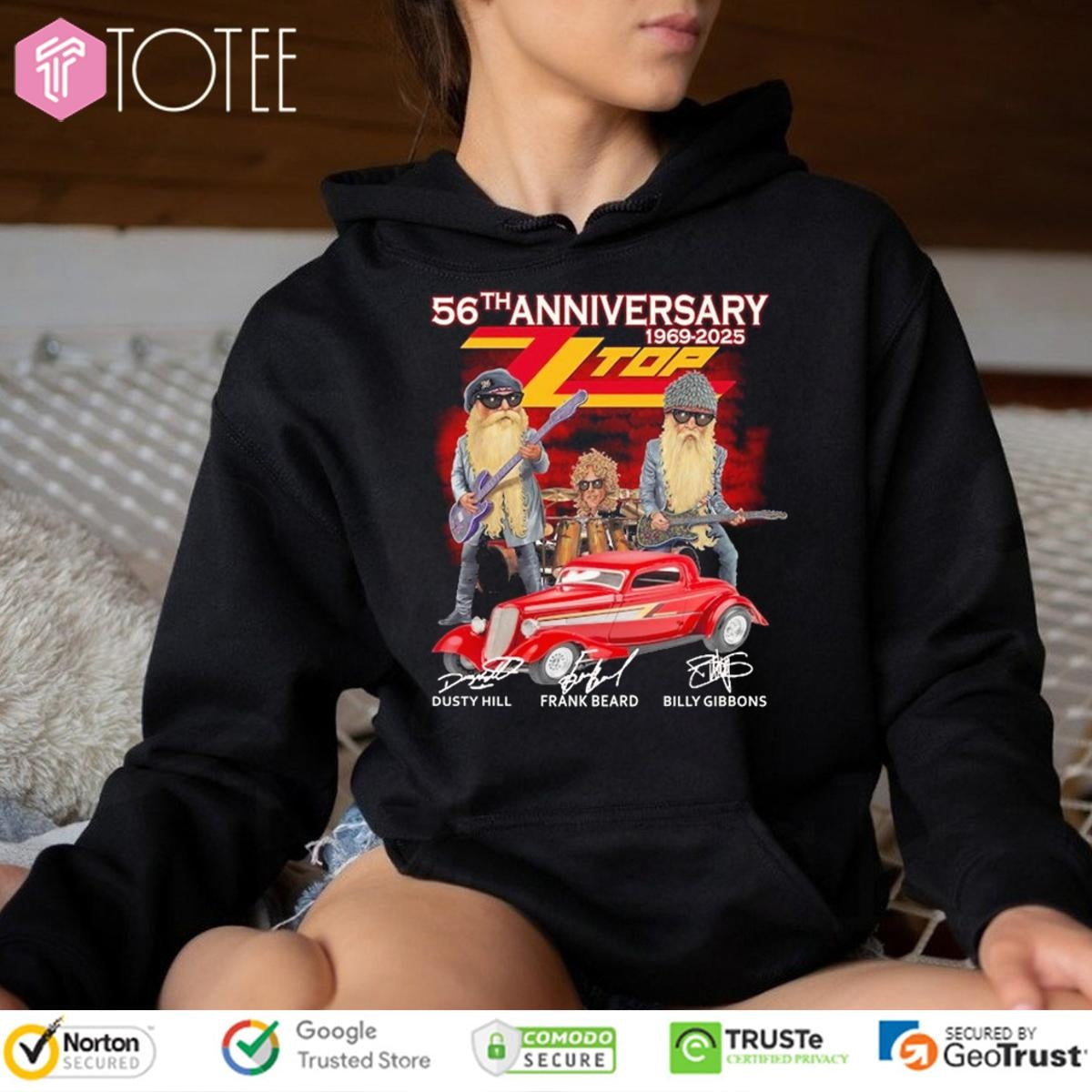 56Th Anniversary 1969-2025 Zz Top Ver Cartoon T-shirt