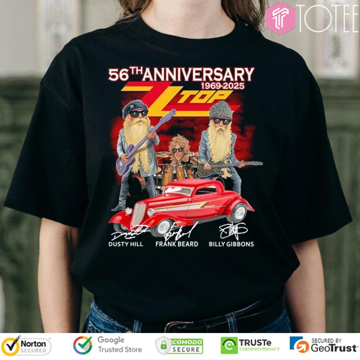 56Th Anniversary 1969-2025 Zz Top Ver Cartoon T-shirt