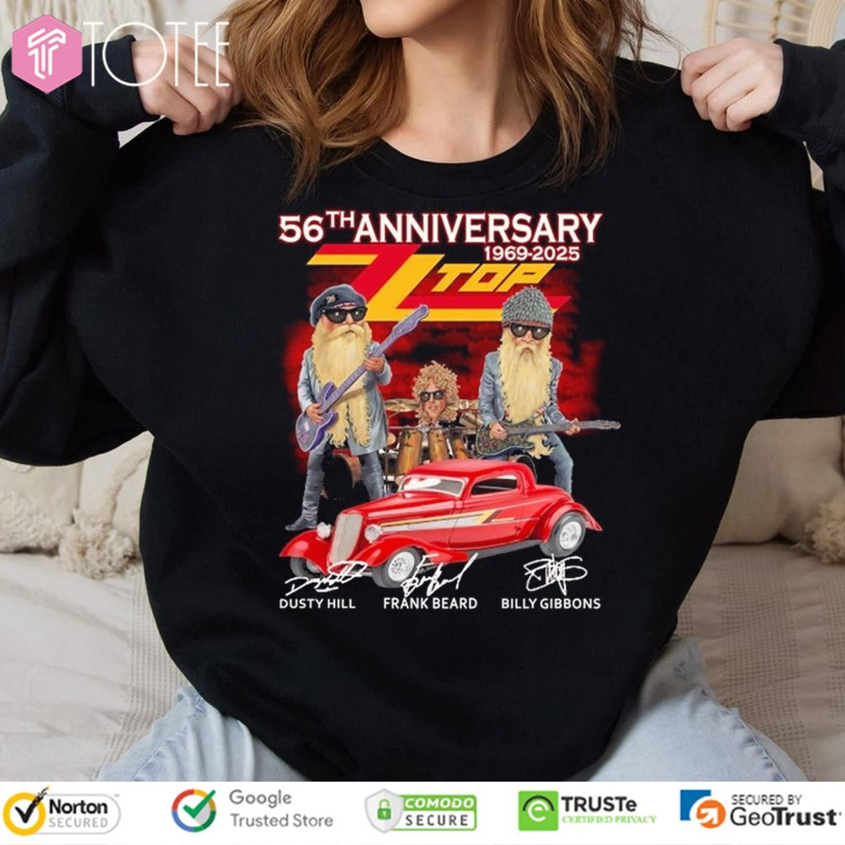 56Th Anniversary 1969-2025 Zz Top Ver Cartoon T-shirt