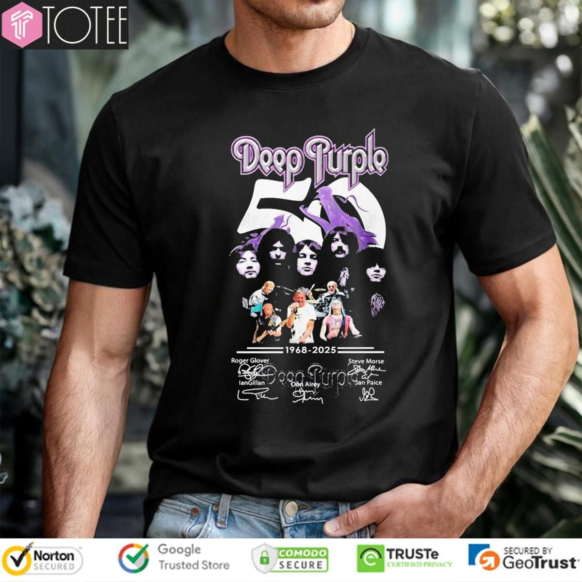 57 Years 1968-2025 Deep Purple Signatures T-shirt