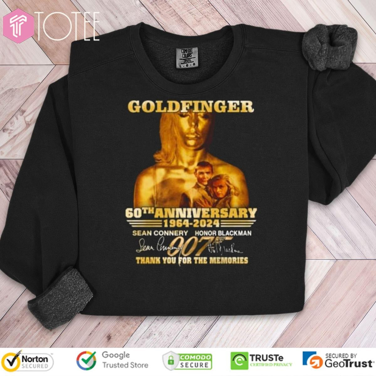 60Th Anniversary 1964-2024 Goldfinger Signatures sweatshirt