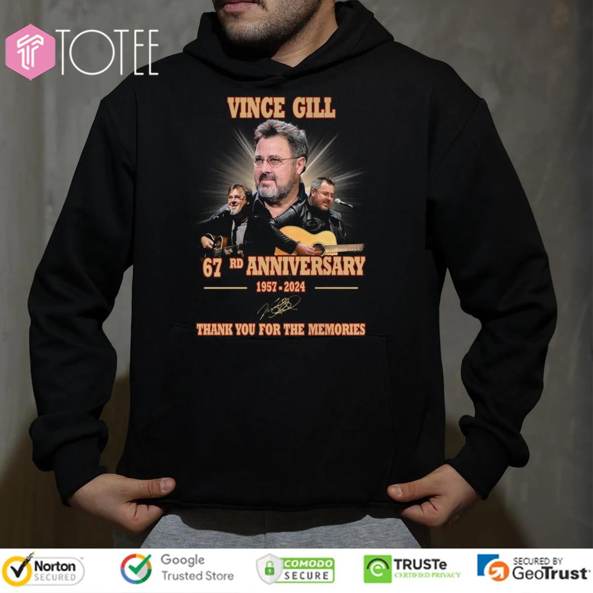67Rd Anniversary 1957-2024 Vince Gill Signature T-shirt