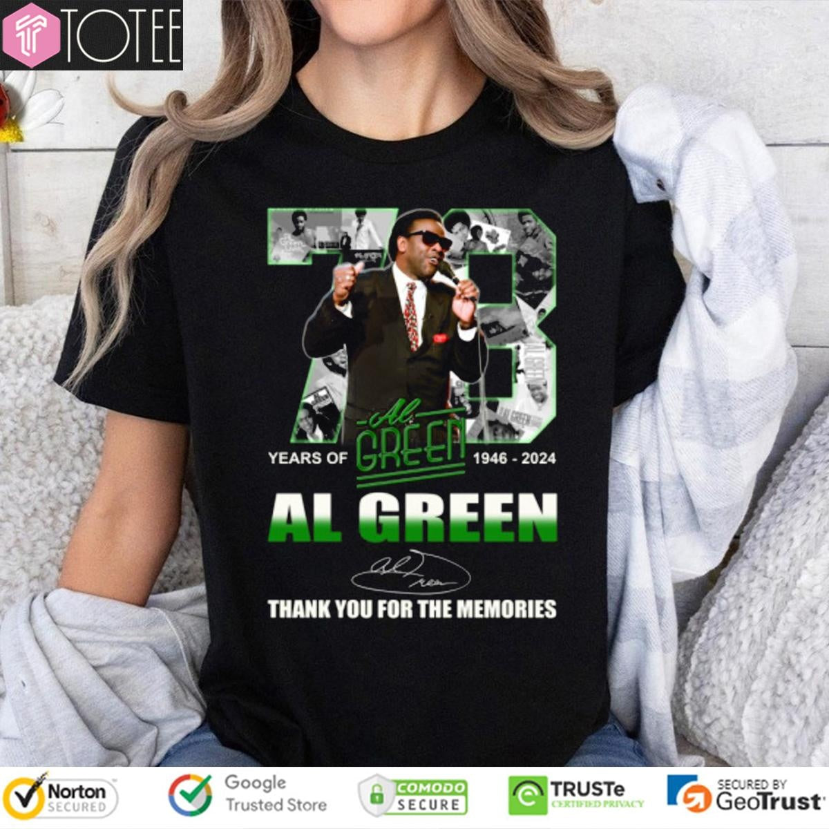73 Years Of 1946-2024 Al Green Signature T-shirt