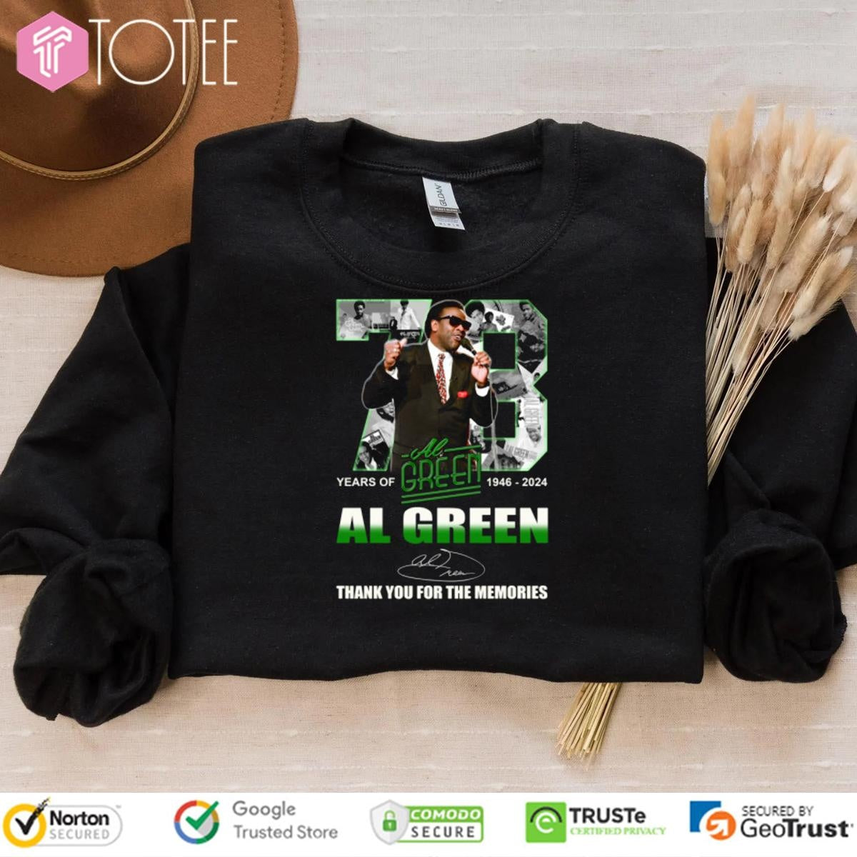 73 Years Of 1946-2024 Al Green Signature T-shirt
