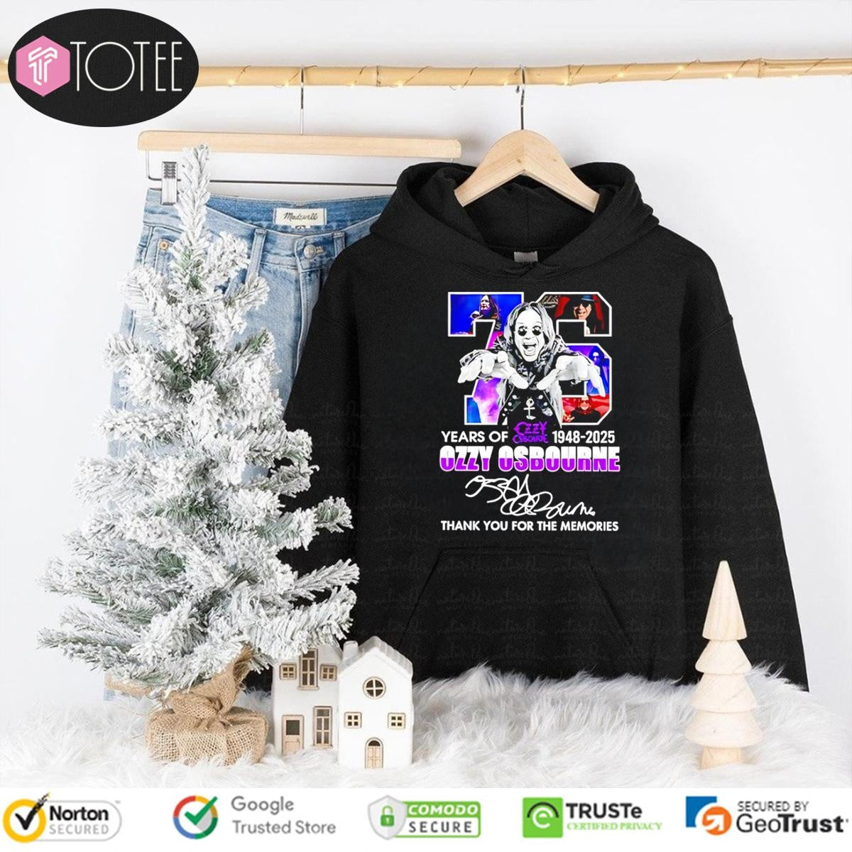 76 Years Of Ozzy Osbourne 1948-2025 Thank You For The Memories T-shirt