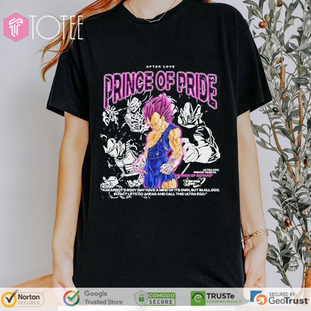 After Love Prince Of Pride Vegeta Dragon Ball Prince Of Saiyans T-shirt