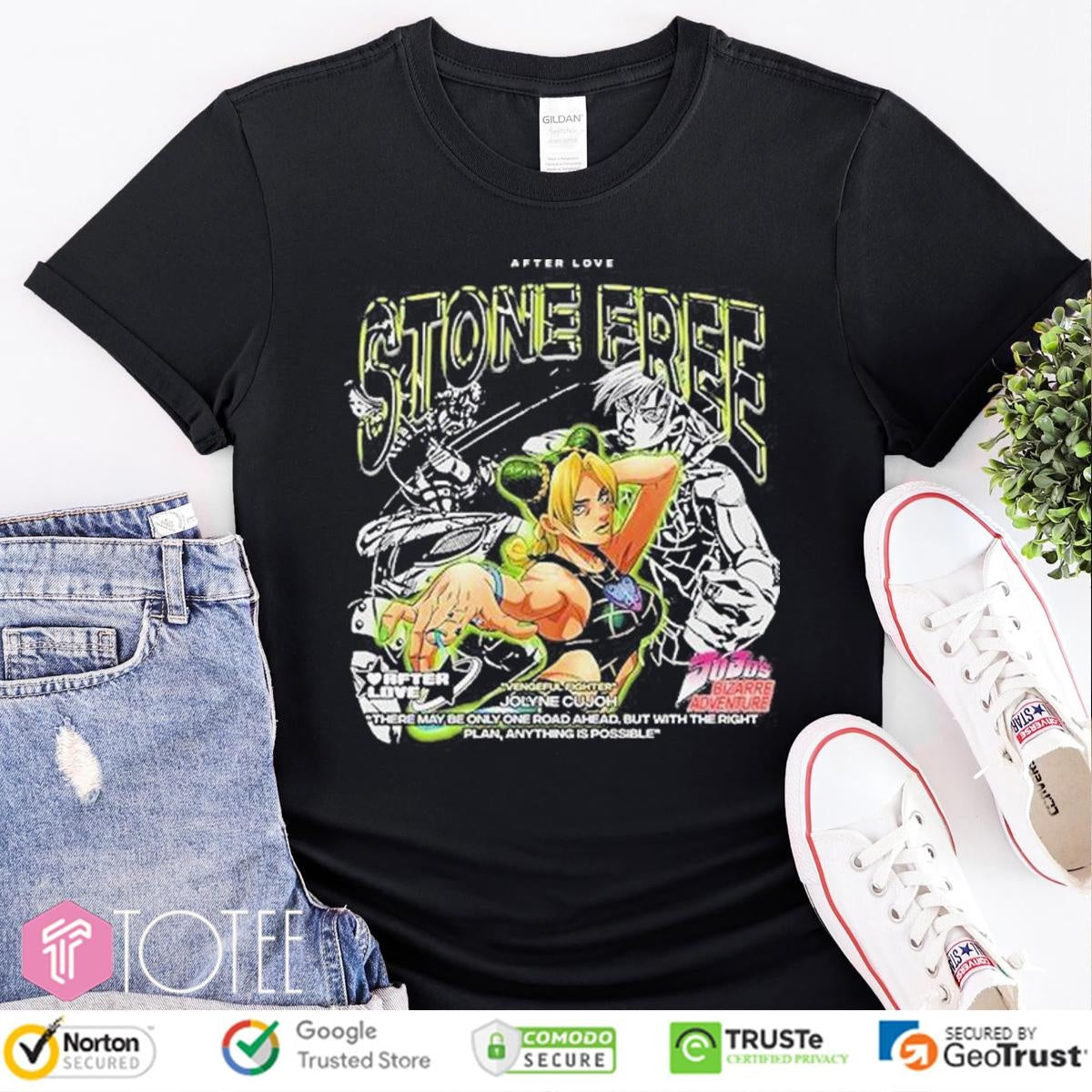 After Love Vengeful Fighter Jolyne Cujoh Stone Free Jojos Bizarre Adventure T-shirt