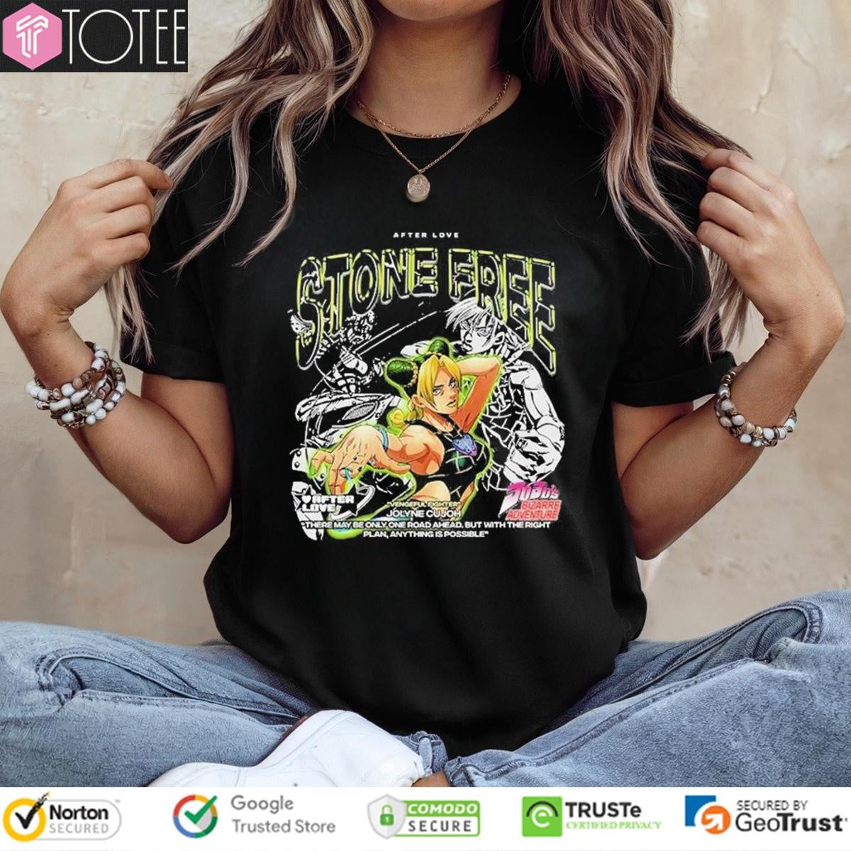 After Love Vengeful Fighter Jolyne Cujoh Stone Free Jojos Bizarre Adventure T-shirt