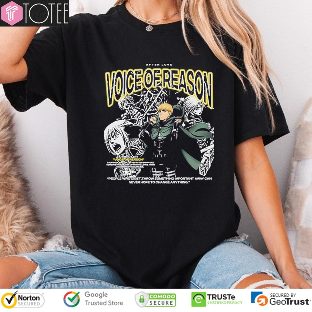 After Love Voice Of Reason Armin Arlert Attack On Titan T-shirt