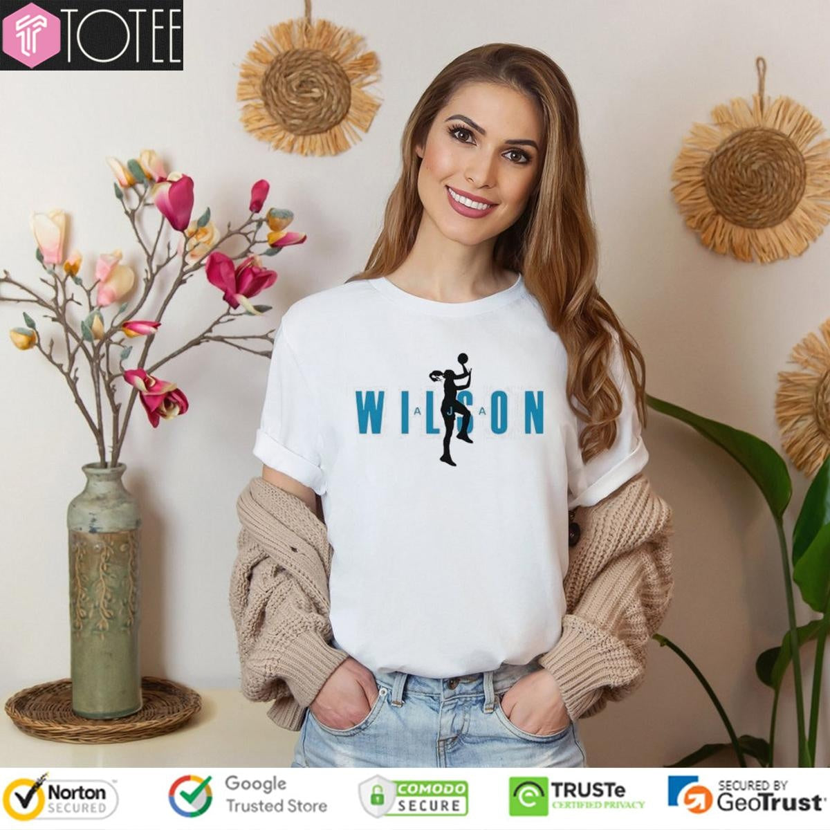 Aja Wilson Air Jordan Jumpman Logo T-shirt