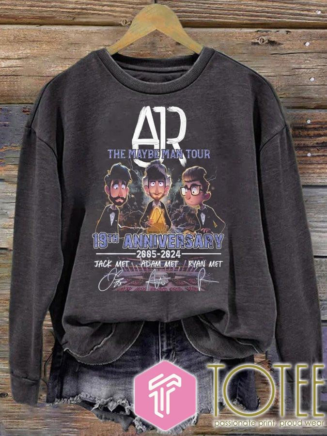 Ajr The Maybe Man Tour 19Th Anniversary 2005-2024 Signatures T-shirt