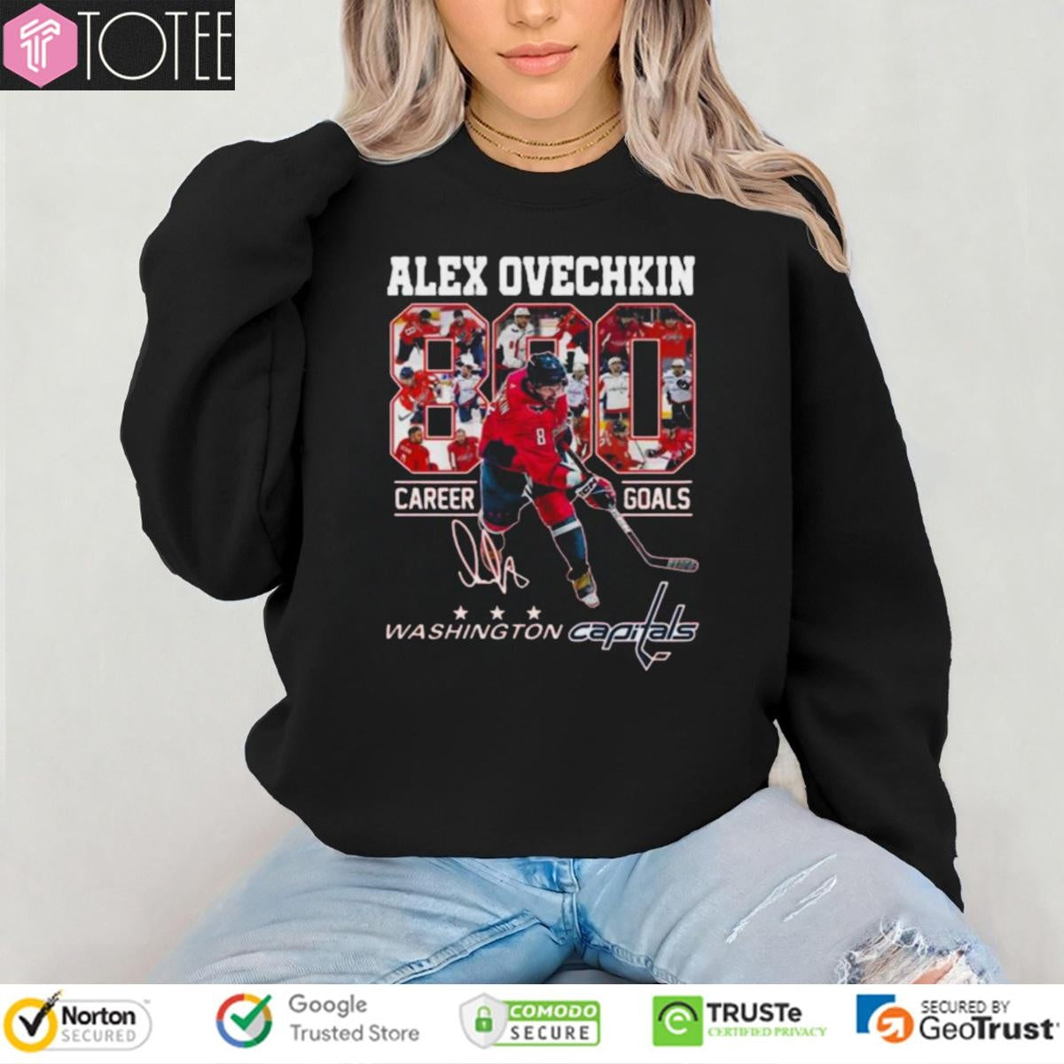 Alex Ovechkin 890 Career Goals Washington Capitals Signature T-shirt