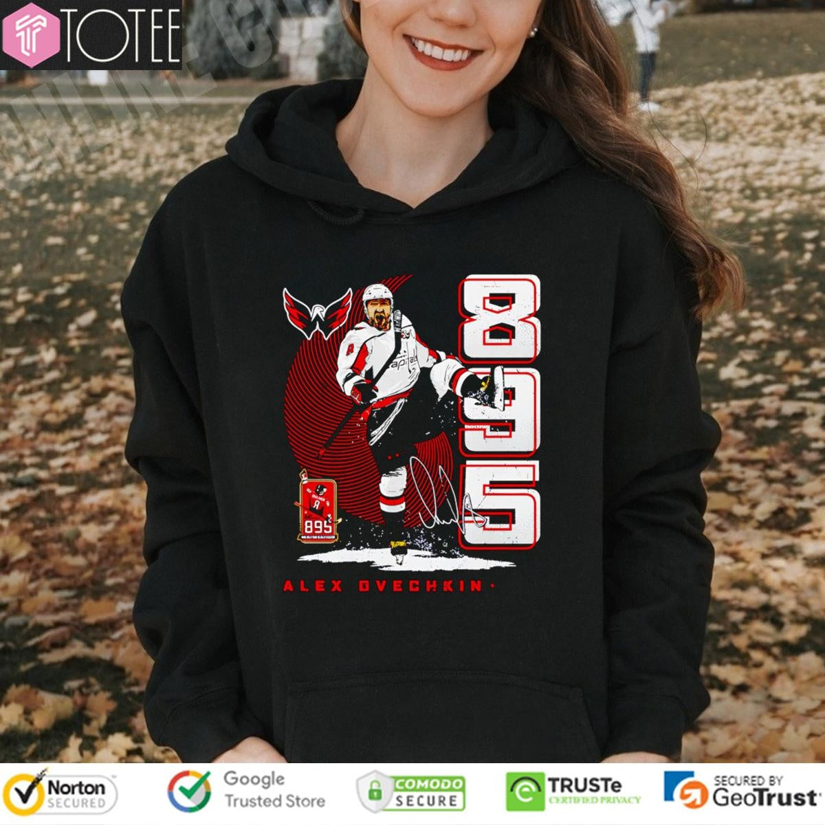 Alex Ovechkin 895 Goals Scorer Washington Capitals Signature T-shirt
