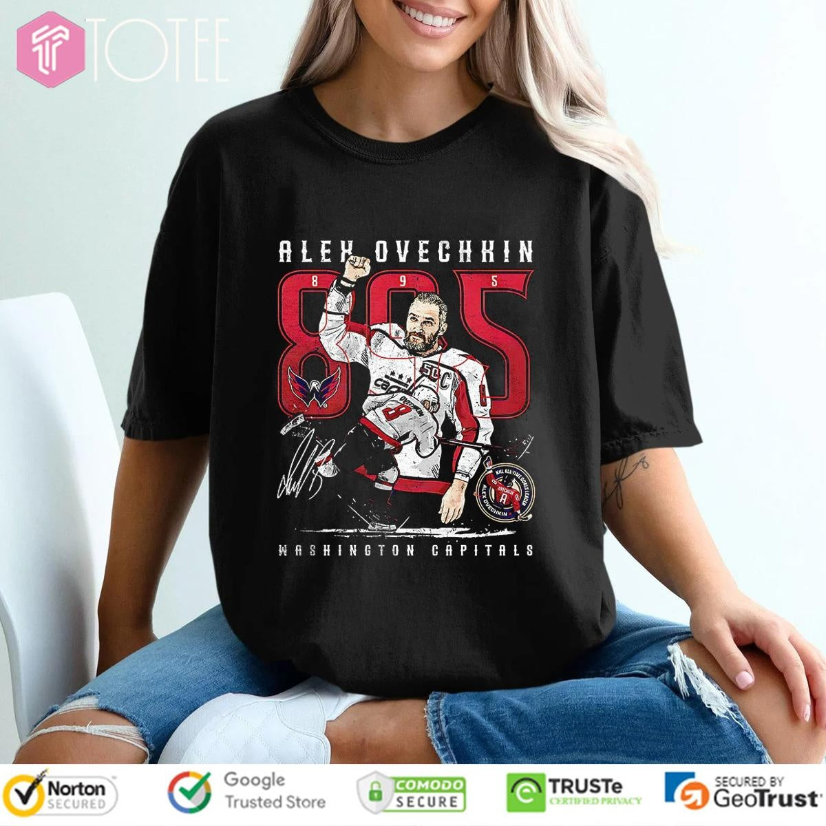Alex Ovechkin 895 Nhl All Time Goals Washington Capitals Signature T-shirt