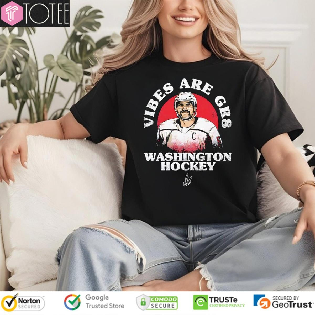 Alex Ovechkin 895 Vibes Are Gr8 Washington Capitals Hockey Signature T-shirt