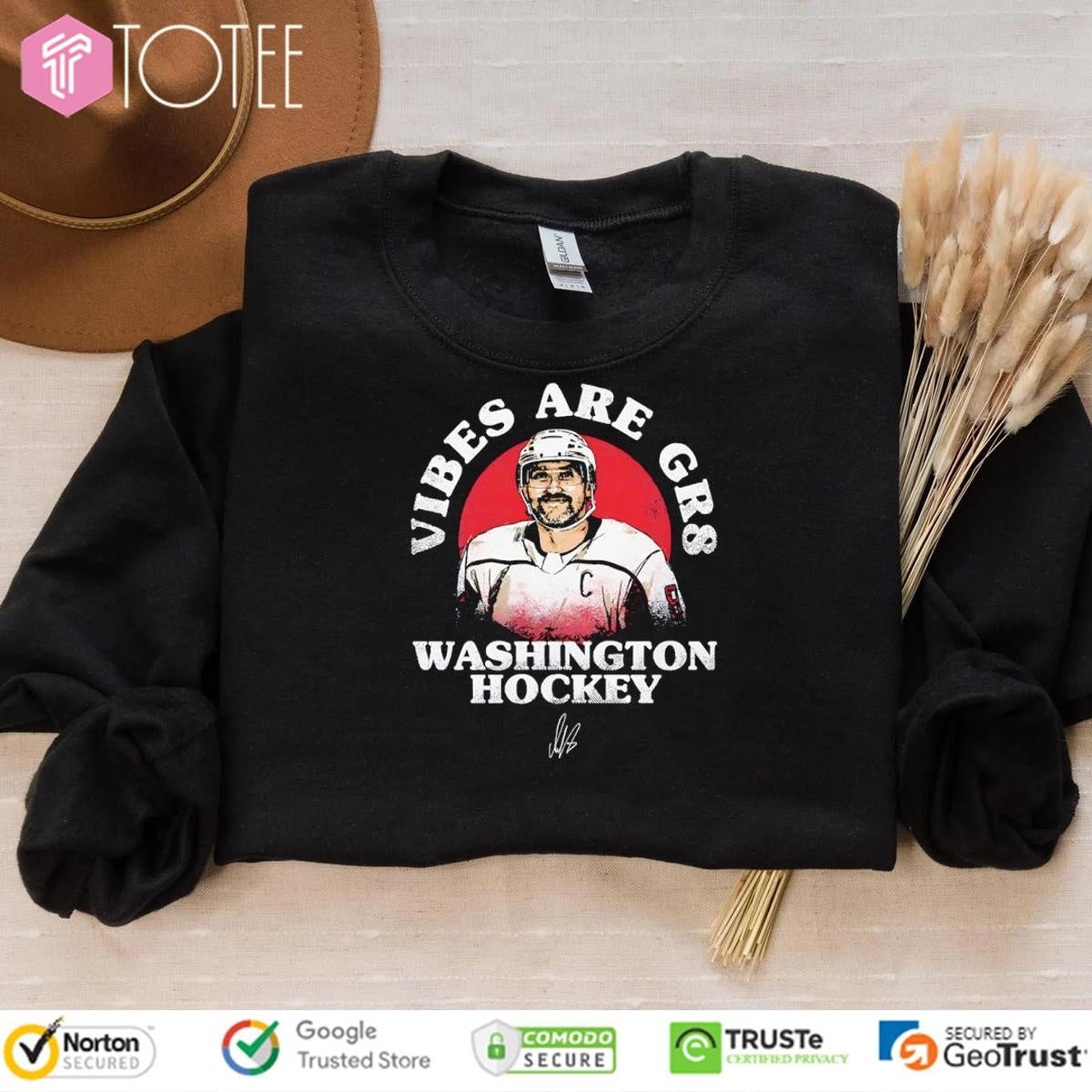 Alex Ovechkin 895 Vibes Are Gr8 Washington Capitals Hockey Signature T-shirt
