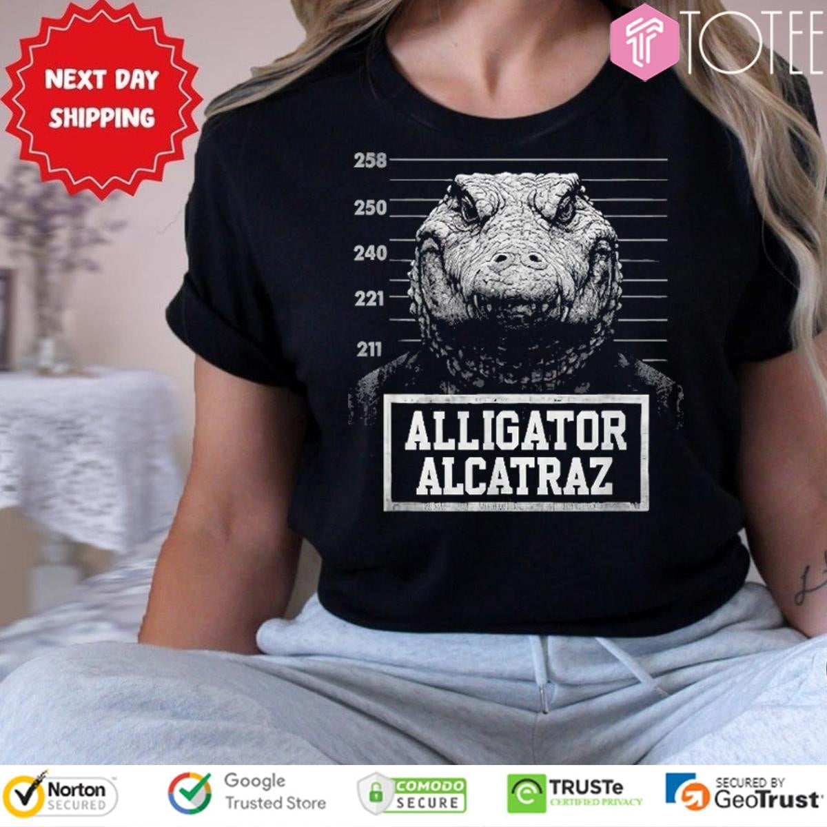 Alligator Alcatraz Mugshot T-shirt