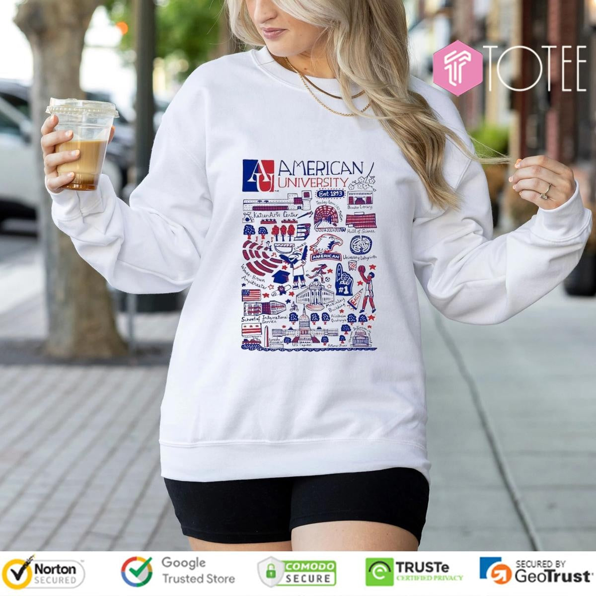 American University Art Illustration T-shirt