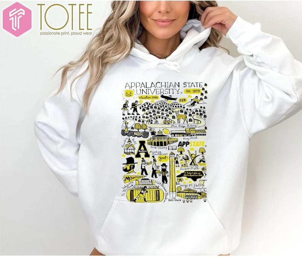 Appalachian State University Art Illustration T-shirt