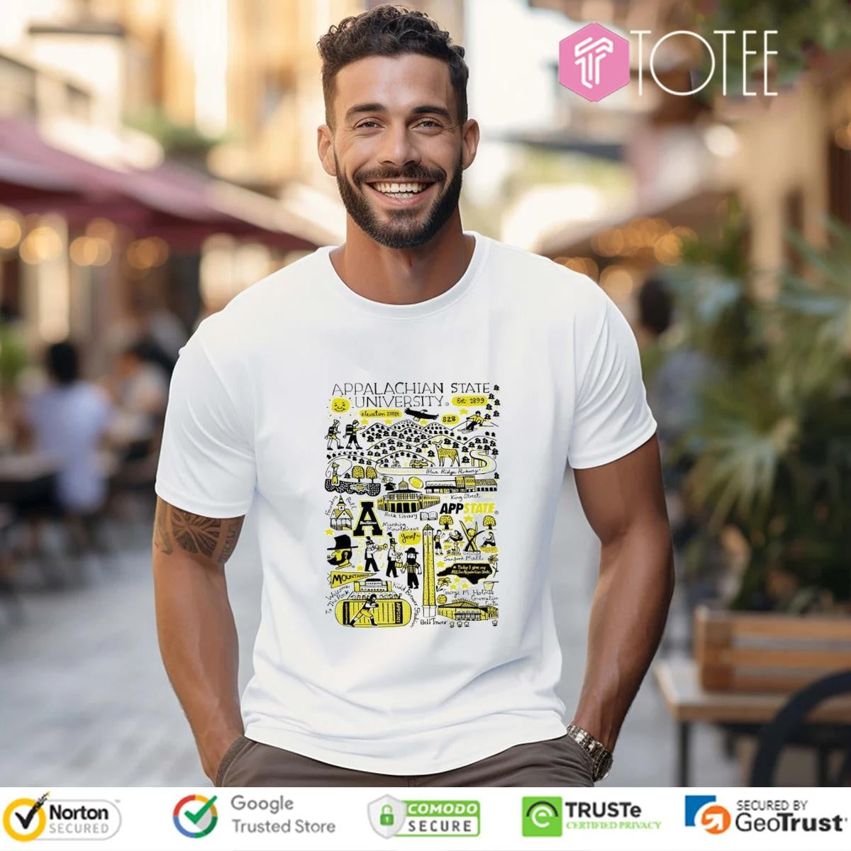 Appalachian State University Art Illustration T-shirt