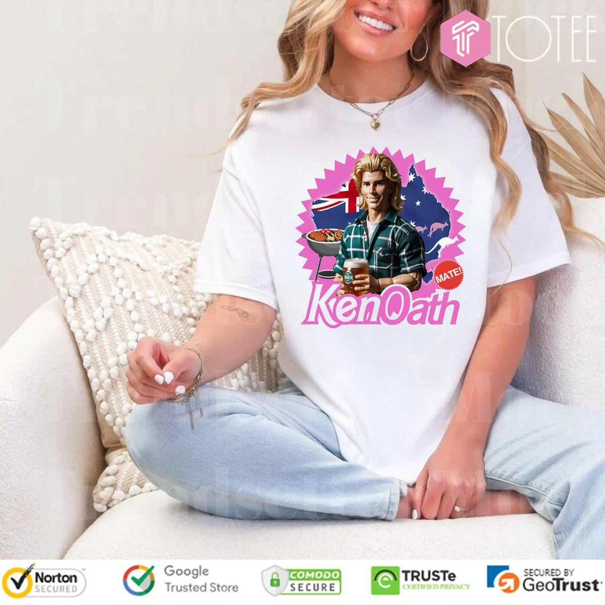 Aussie Bogan Ken Ken Oath Mate Retro T-shirt