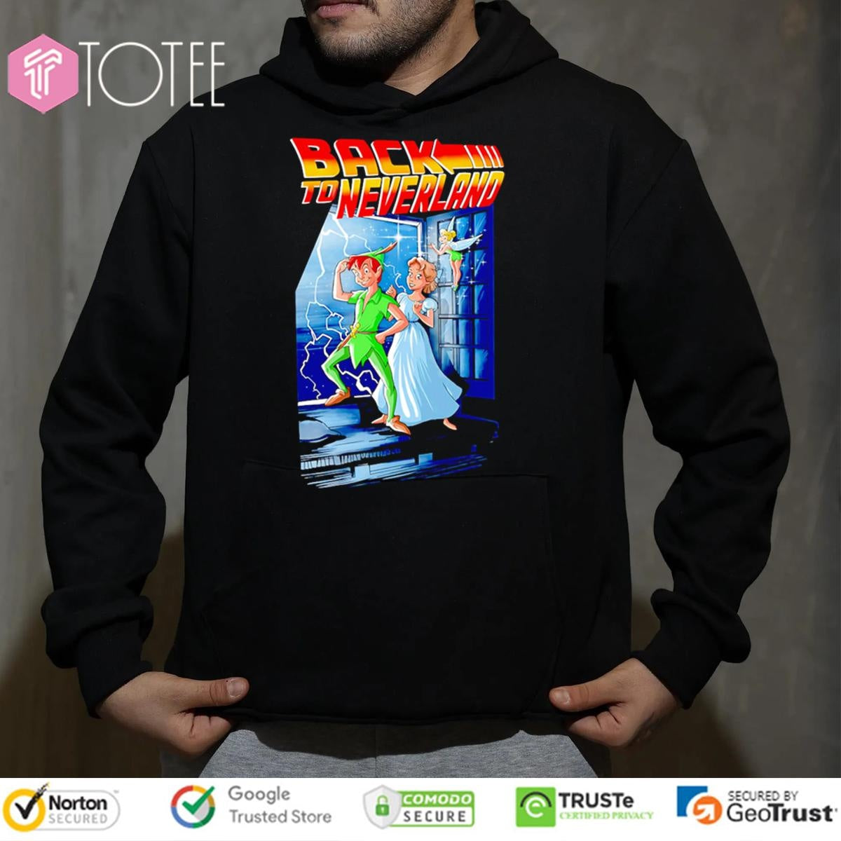 Back To Neverland Parody Disney Peter Pan Wendy Darling Tinker Bell T-shirt