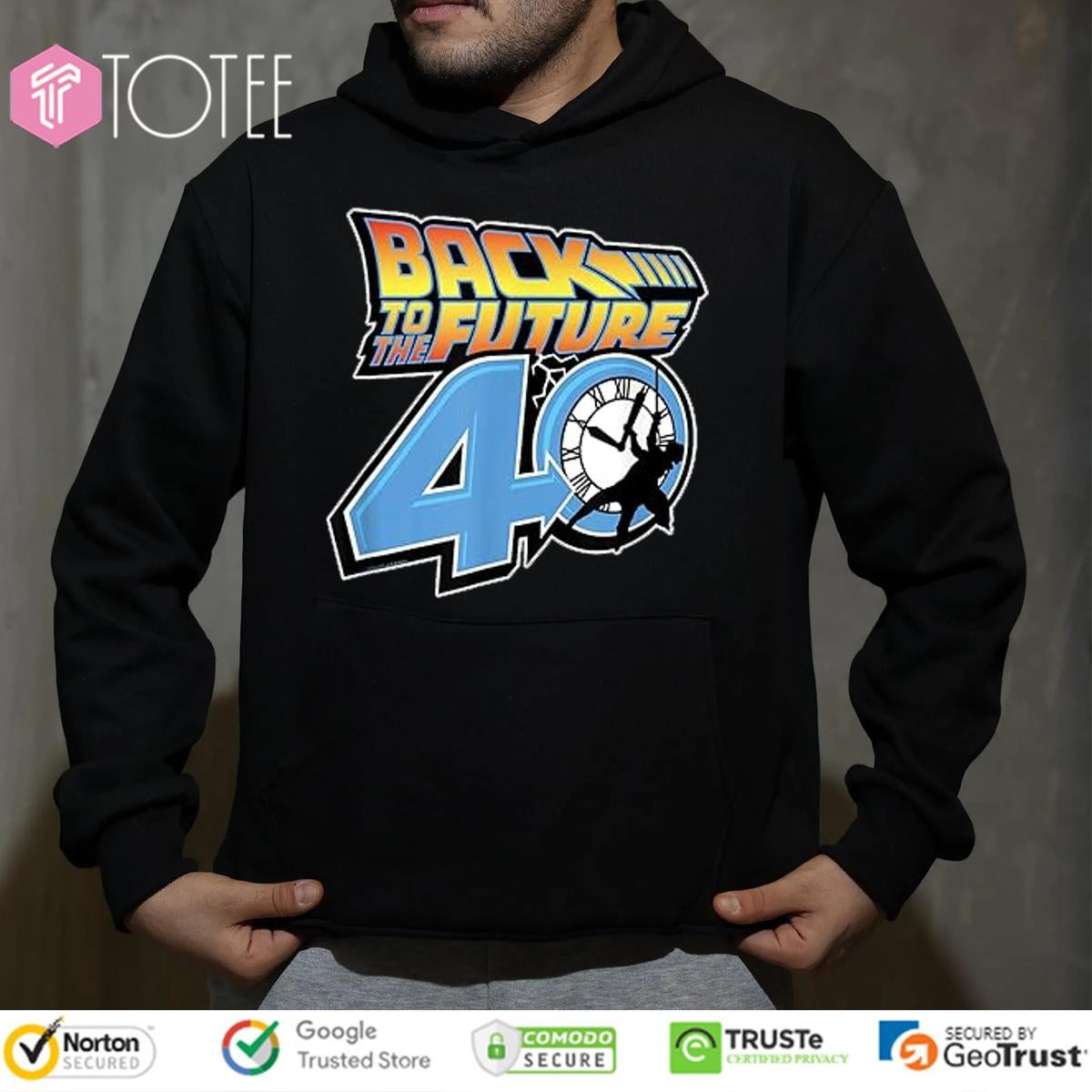 Back To The Future 40 Years Logo T-shirt