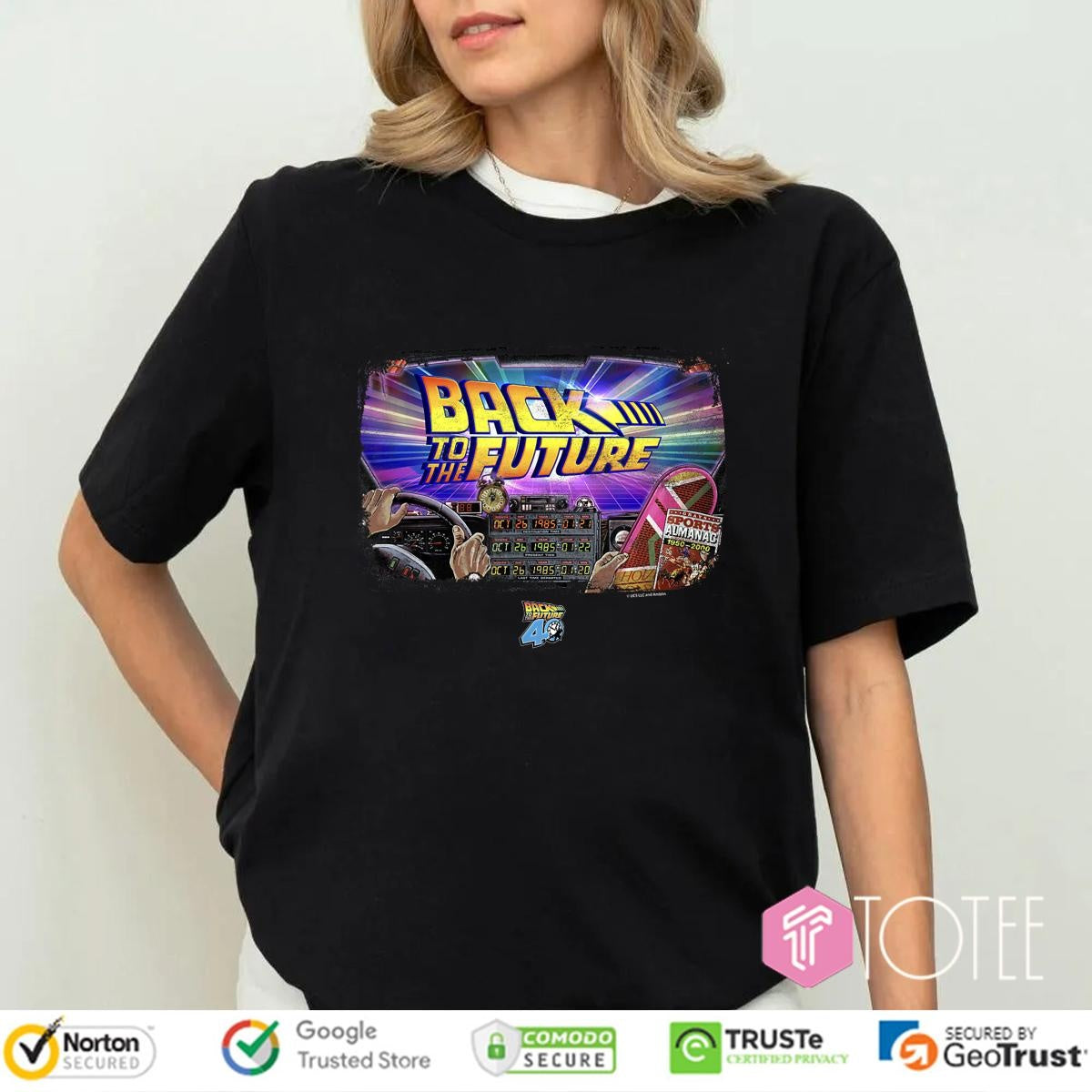 Back To The Future 40Th Anniversary Time Machine Pov T-shirt