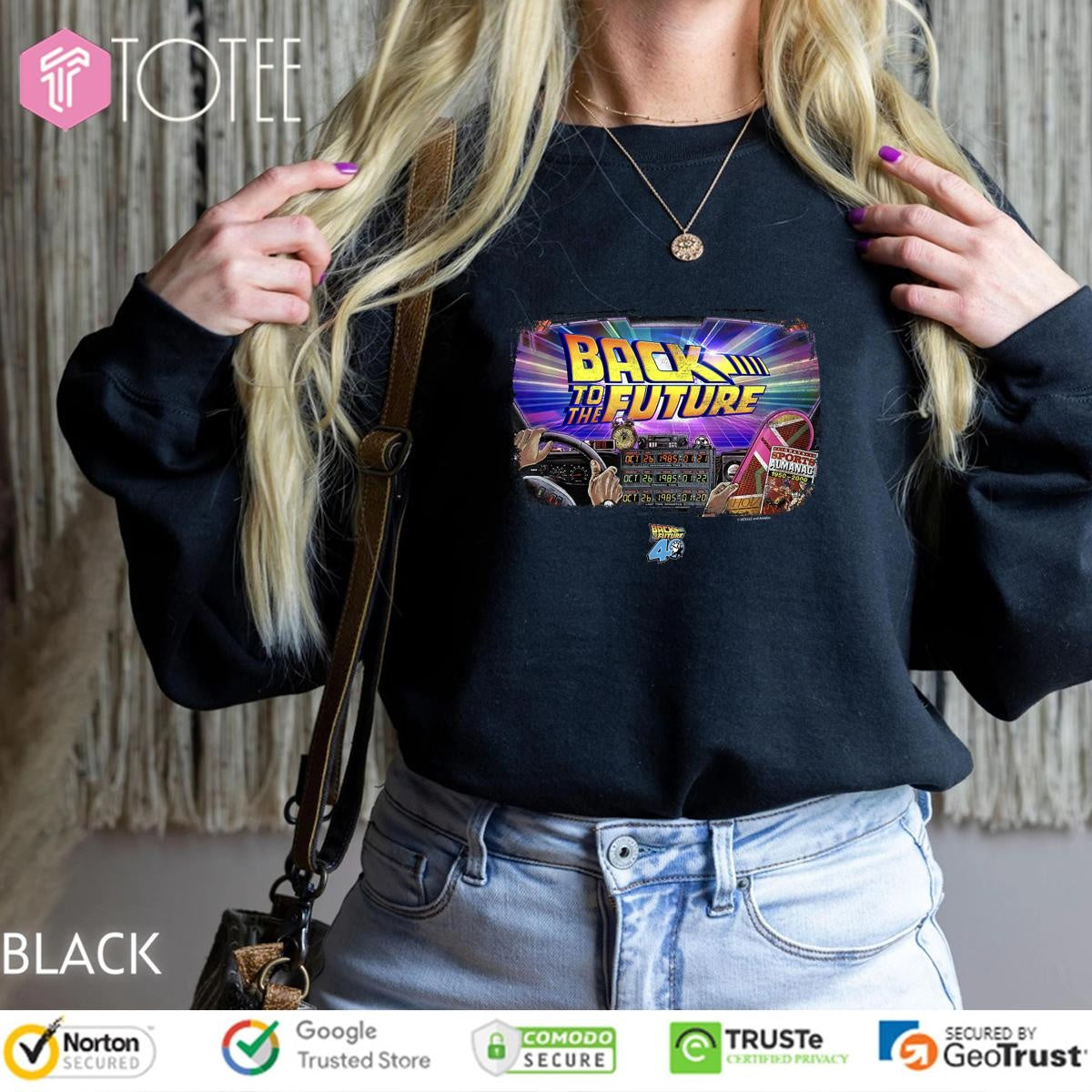 Back To The Future 40Th Anniversary Time Machine Pov T-shirt