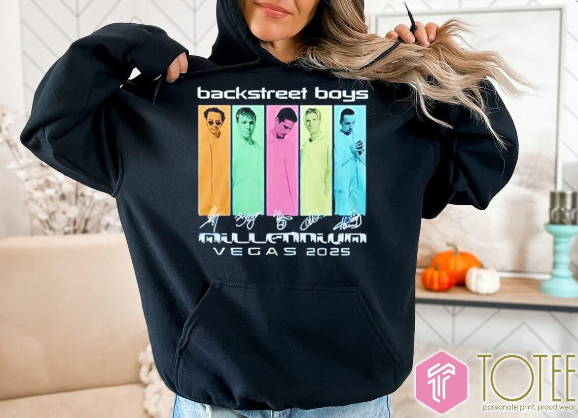 Backstreet Boys Millennium Vegas 2025 Signatures T-shirt